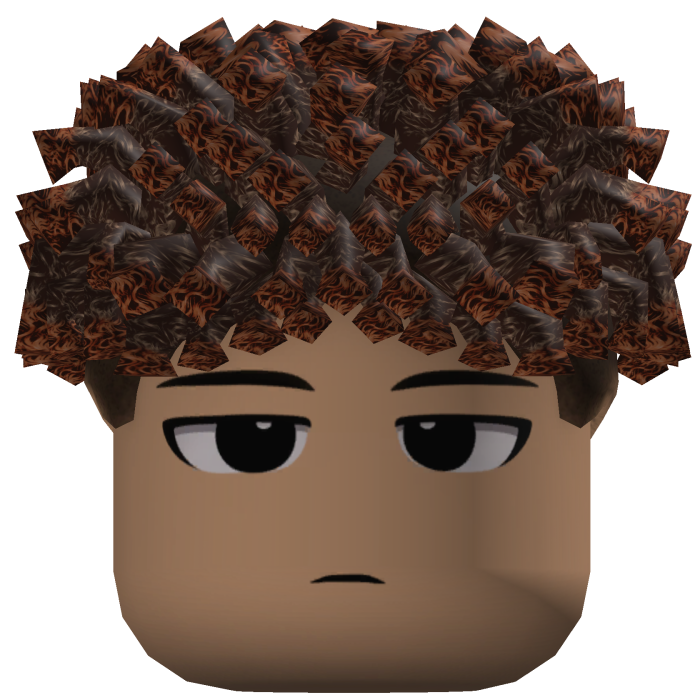 Short Curly Fringe Hair (Dark Brown/Brown)