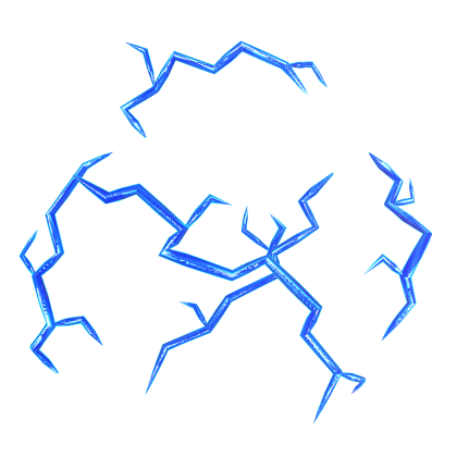 Electric Blue Lightning Sparks Aura