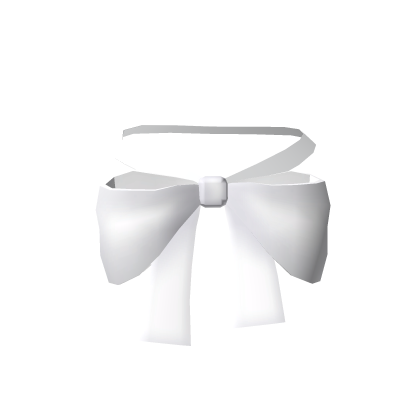 ♡ : 3.0 white neck bow  Roblox item