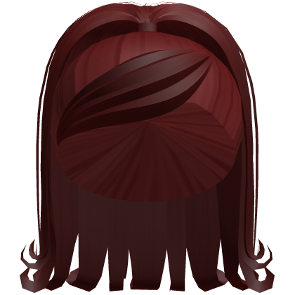 Dark Red Ariana Side Swept Ponytail Cute Hair Roblox item