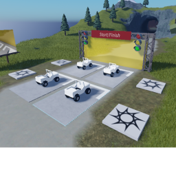 just a normal stereotypical racing baseplate