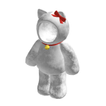 🍀Cute Cat Plushie Onesie (Red)