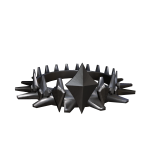 Dark Spiky Gem Crown