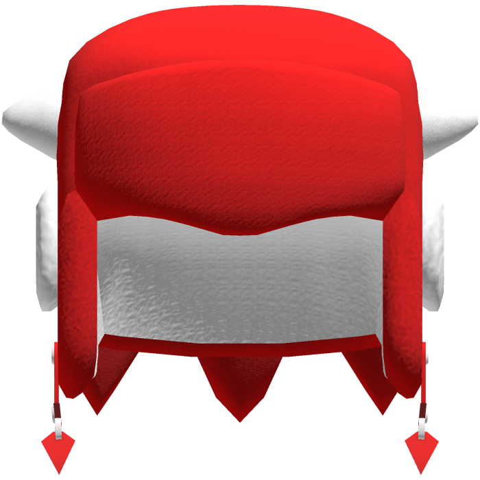 Knuckles The Echidna Hat Y2K Ushanka