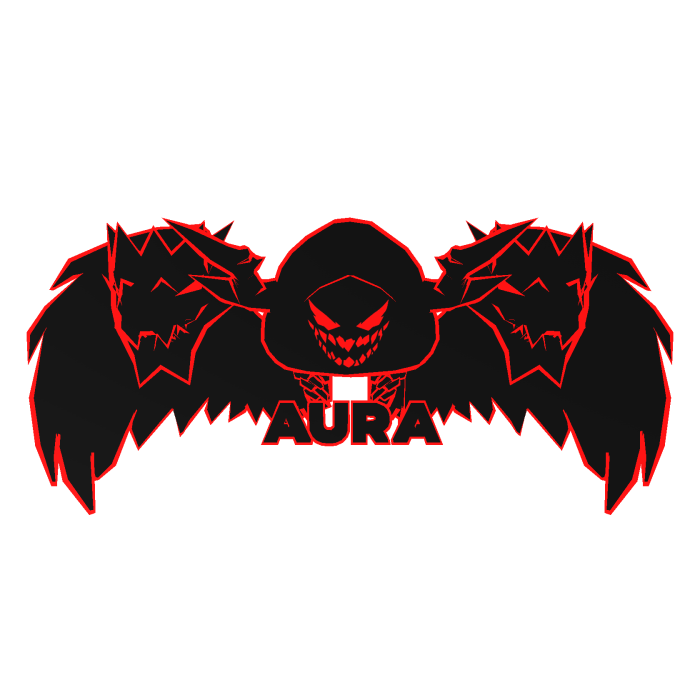 Cartoony Red Hood Aura Dragon Wings Combo