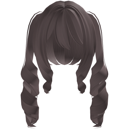 ♡ sweet long milktea kawaii curly pigtails Roblox item