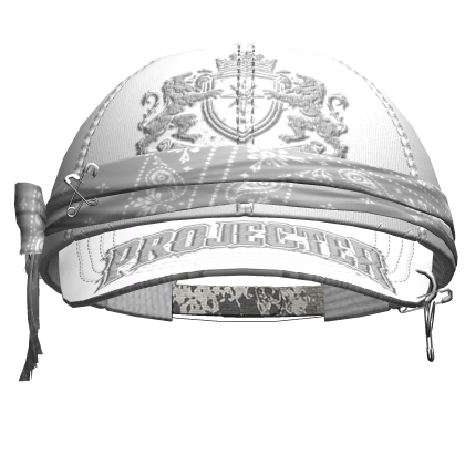 Y2k Bandana Cap White