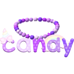 (FREE UGC) purple candy necklace ꒰code : candi꒱