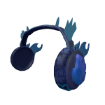 Classic Fire Blue Headphones