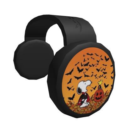 Snoopy Halloween Headphones