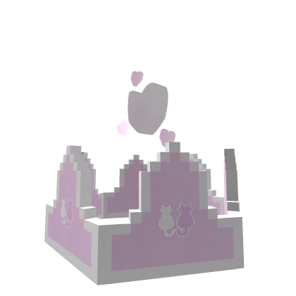 [🐈] Soft Pink Hearts Animated 8-Bit Crown Recolor
