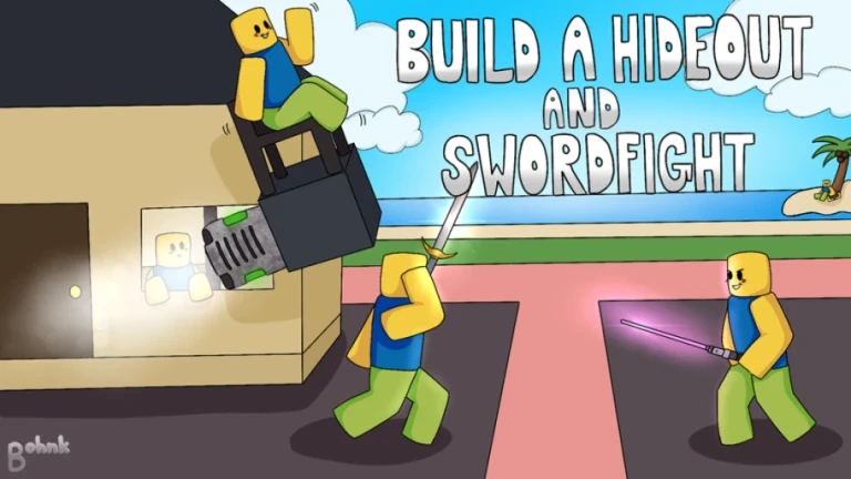 [KILL FX!] Build a Hideout and Sword Fight