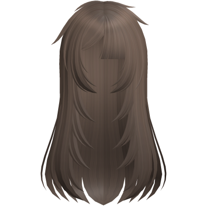 🖤layered messy fallen angel hair in caramel brown