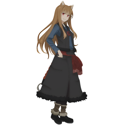Holo Cute Anime Waifu Wolf
