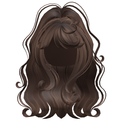 Fluffy Curly Ponytail Brown Roblox item