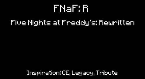 { Five Nights At Freddy's RP: Rewritten. }