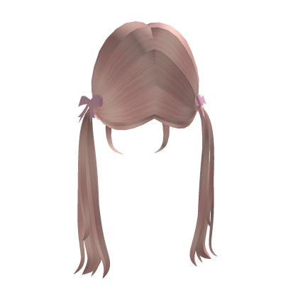 Pink Cute Anime Girl Ponytail Hair Roblox item