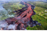 the lava flows