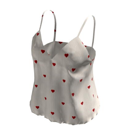 White Love Letter Heart Pajama Top Set