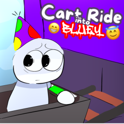 cart ride into bluey