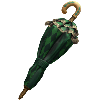 Forest Green Victorian Ruffle Umbrella Roblox item