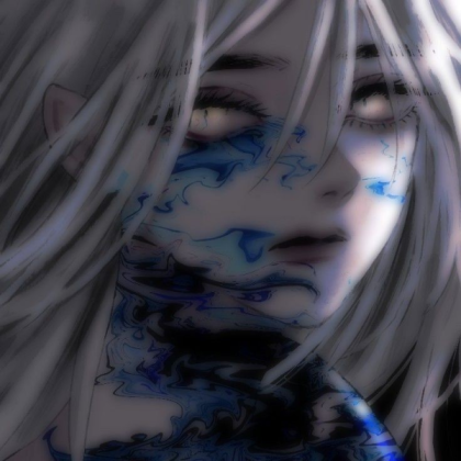 Soft blue anime icon Roblox decal