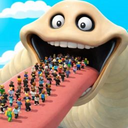 Jump Into Scary Worm