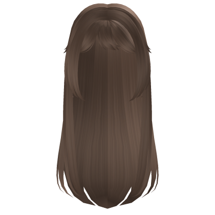 long ash brown anime hair Roblox item