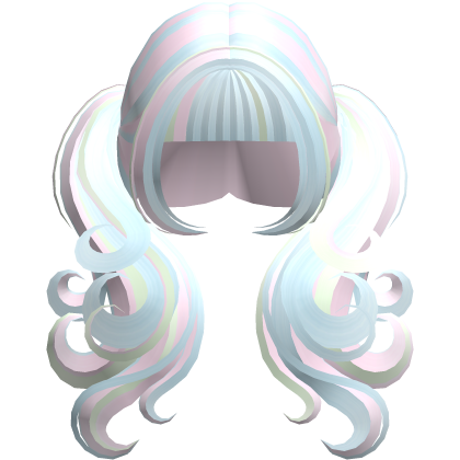 Pastel Cute Long Messy Swirly Pigtails