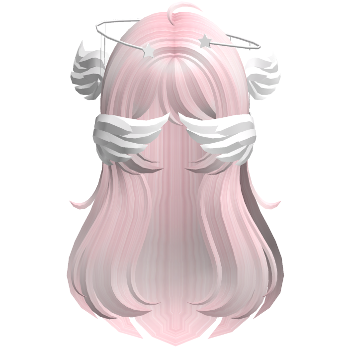 Pink Angelic Hair W Halo