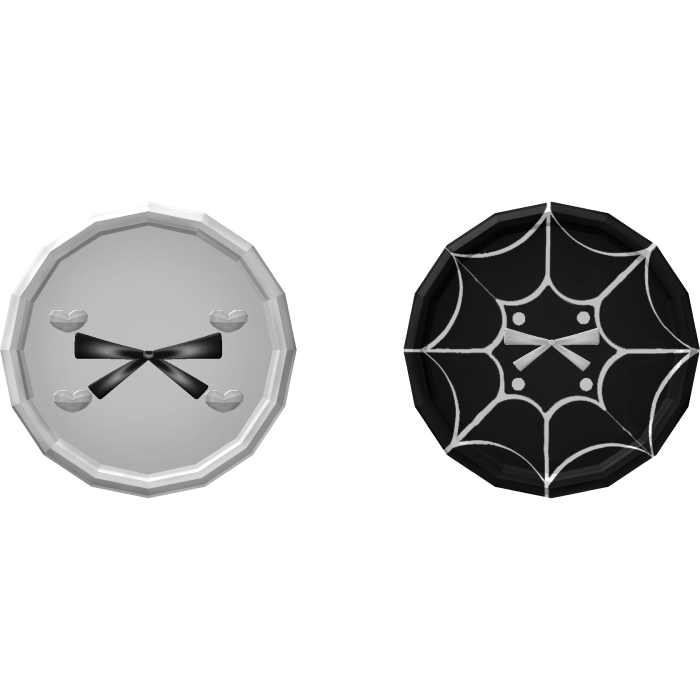 Spider lace button eyes Halloween