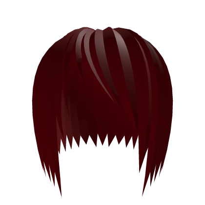 emo red side bang hair ( ´ ཀ ҂ ) Roblox item