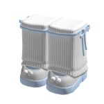 🍀Leg Warmers w Pom Platform - Sky Blue
