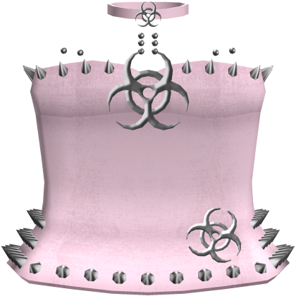 Pink emo cute studded toxic dress w/ piercings
