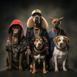 Puppy gang group