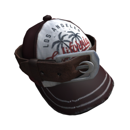 Y2k Streetwear Basic Red & White Belted Cap