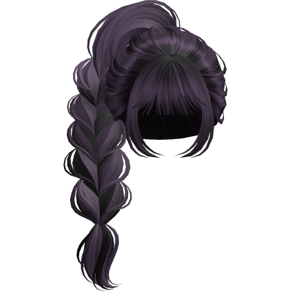 Braided Anime Princess Ponytail Purple&Black