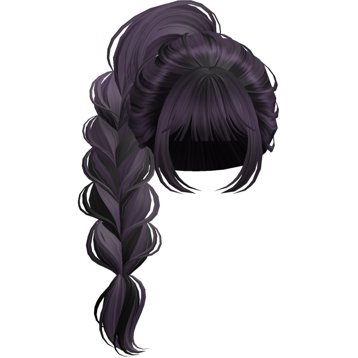 Braided Anime Princess Ponytail Purple&Black