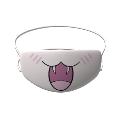White Bunny Face Mask