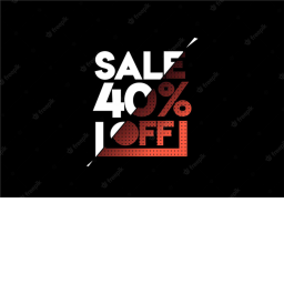 40% discount of any item