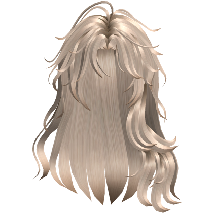 Long Wavy Side Part Hair - Champagne Blonde