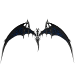 Black & Blue Dragon Stalker Wings