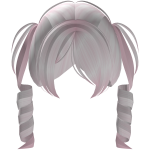 ᜊ ꒰ cute vkei dolly curls pigtails in baby pink