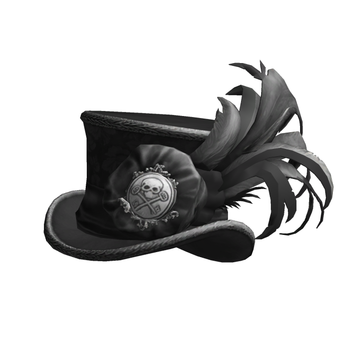 Black Victorian Feather Hat