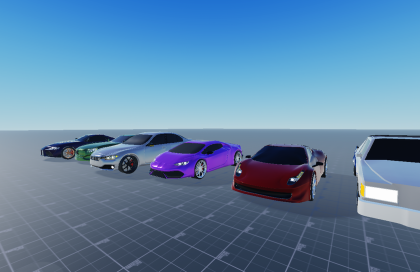 9 Cars (Rigged & Driveable) preview 1