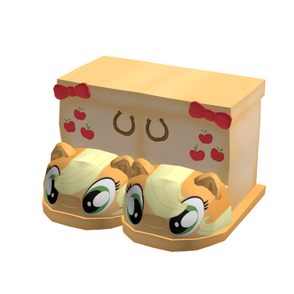 apple jack cowboy orange pony mlp slippers shoes