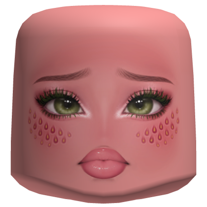 Strawberry Sad Pout Baddie Makeup