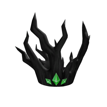 Dark Wood Black Verdant Crown Addon Roblox item