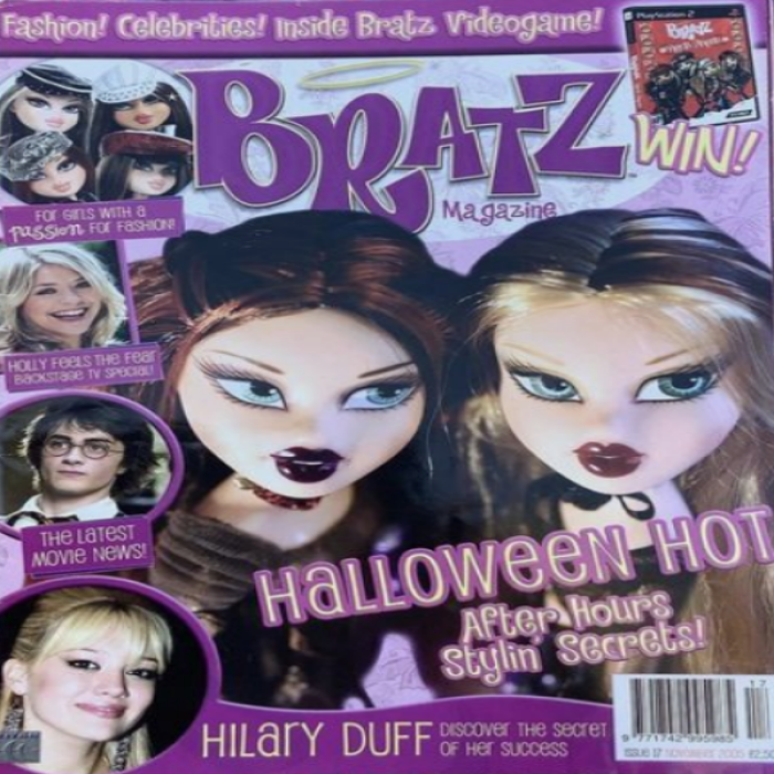 Bratz Goth Y2k Poster Emo Magazine Roblox decal