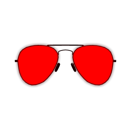 Glowing Red Aviators (Less Bright lol)